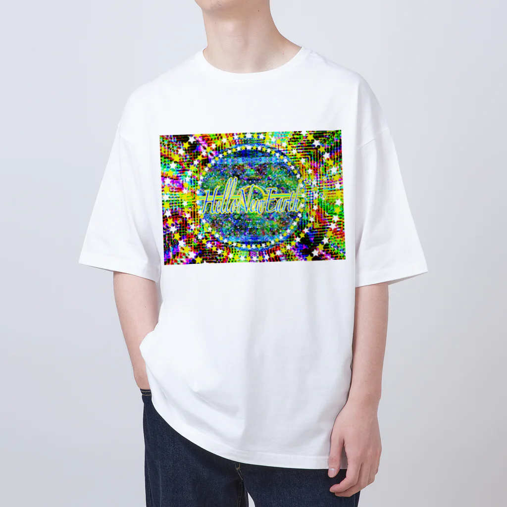 ✨🌈✨ユラクラカン🇯🇵 ✨🌈✨の🥂ハローニューアース🌎 Oversized T-Shirt