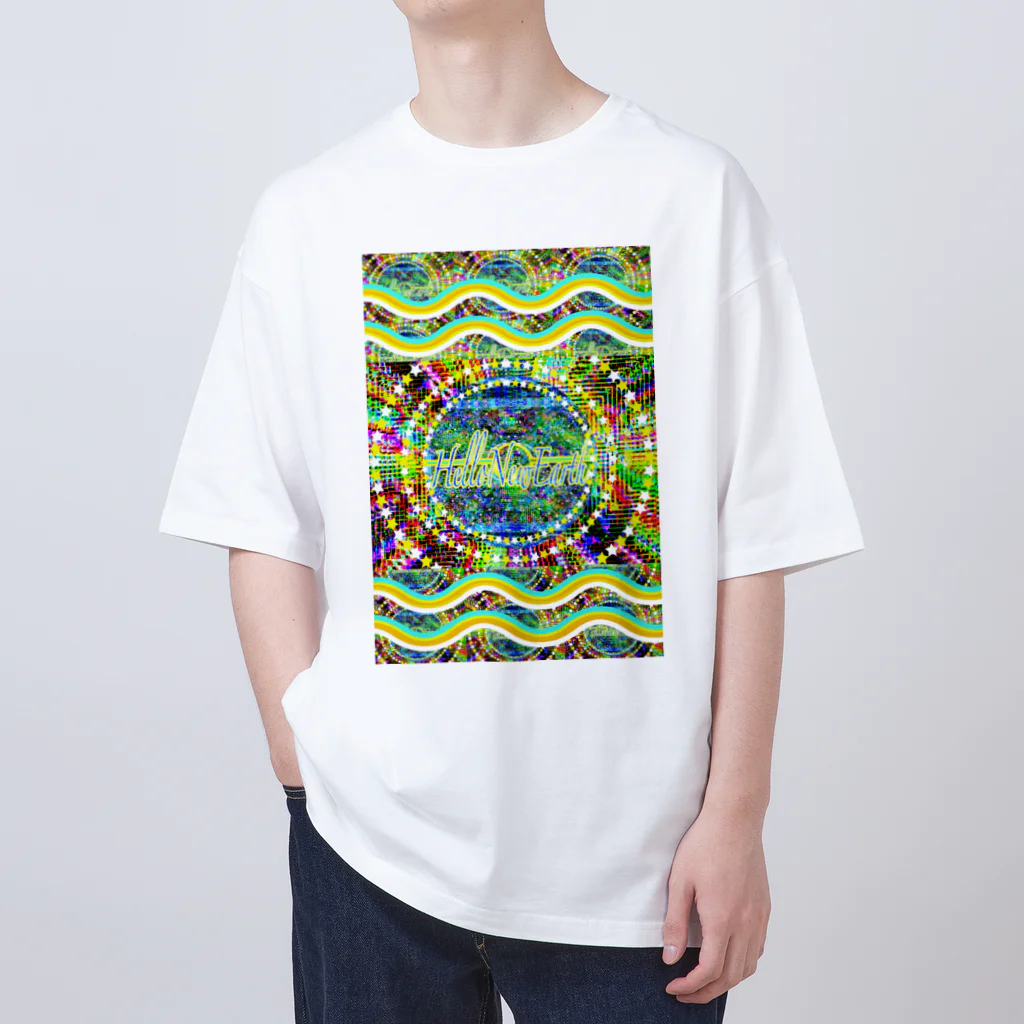 ✨🌈✨ユラクラカン🇯🇵 ✨🌈✨の🎉Hello New Earth 🌎 Oversized T-Shirt