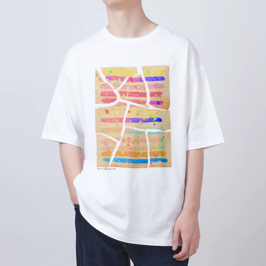 のんつ屋のゴミと絵の具と選択 Oversized T-Shirt