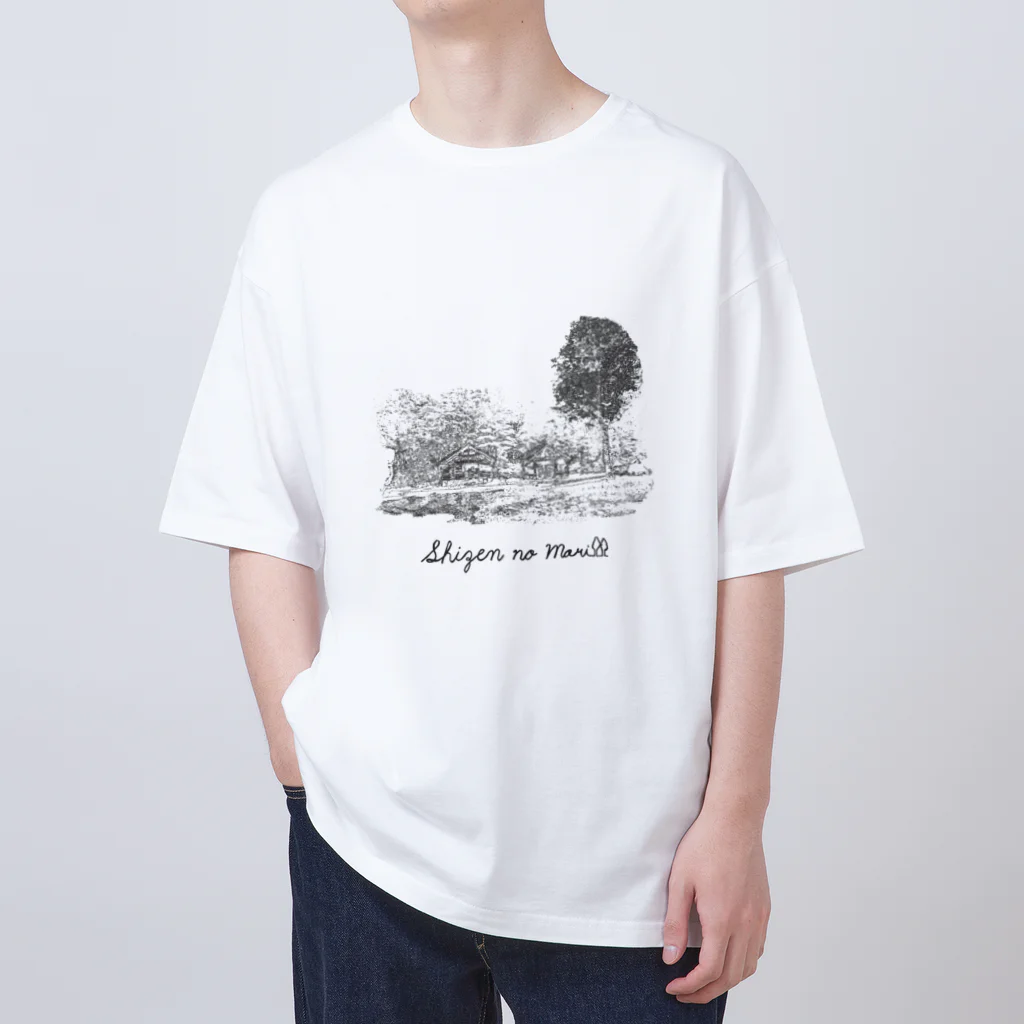 Too fool campers Shop!のSHIZENnoMORI02(黒文字) Oversized T-Shirt