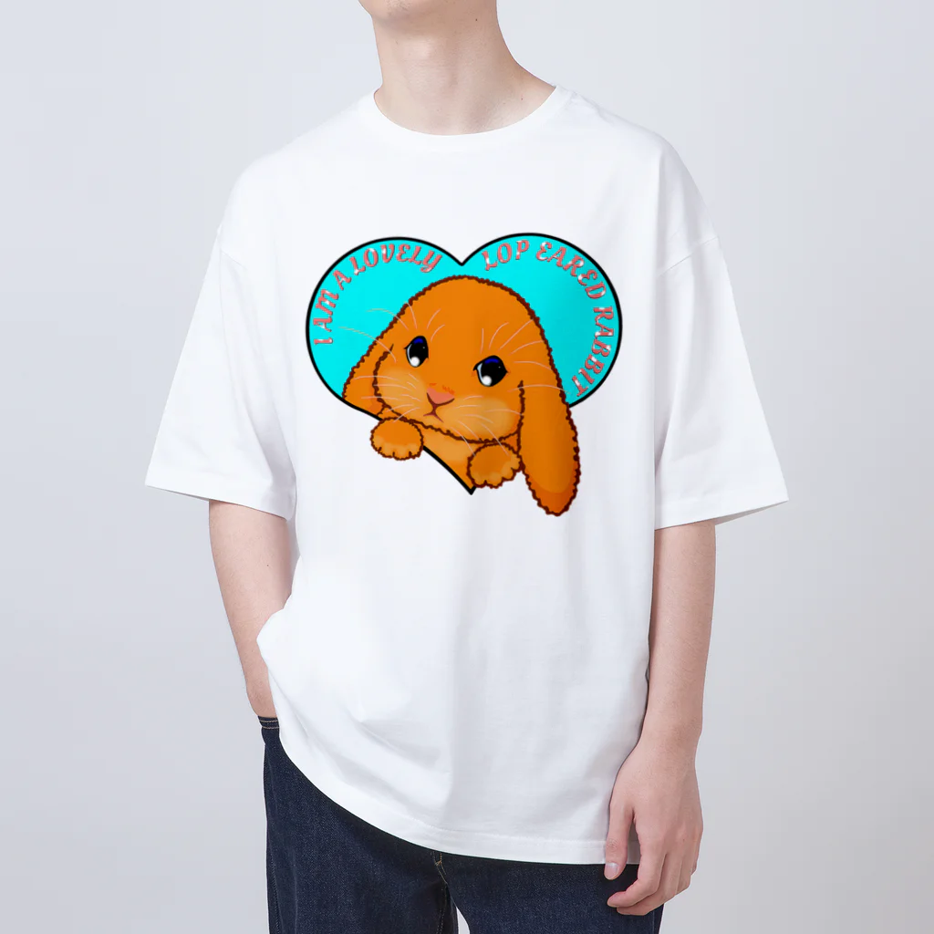 LalaHangeulのLop eared rabbit(ロップイヤーラビット) 英語バージョン Oversized T-Shirt