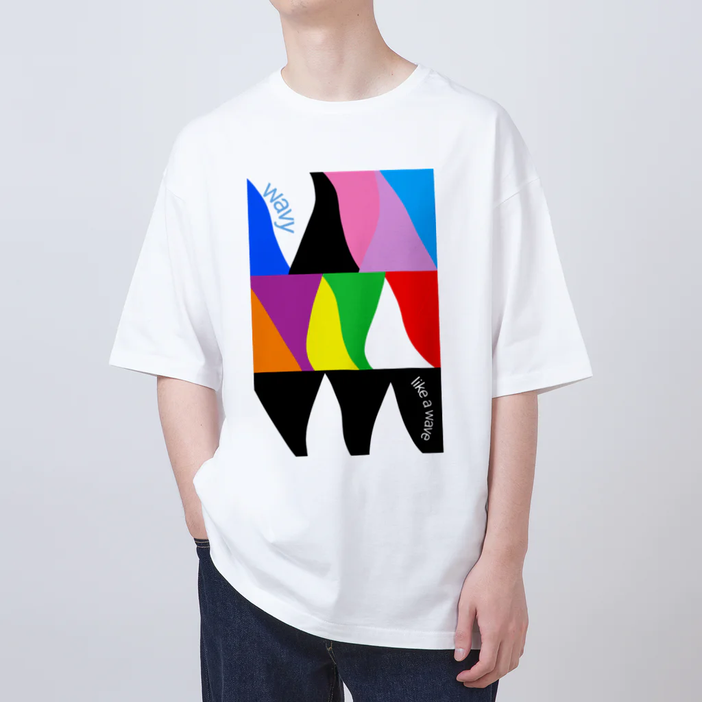 aiueoneko358の新しい波 Oversized T-Shirt