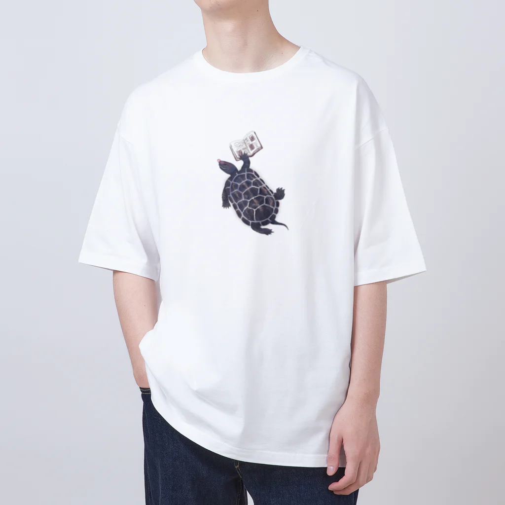 めろんぽっぷのお店だよの卍ポーズのクロクサくん Oversized T-Shirt