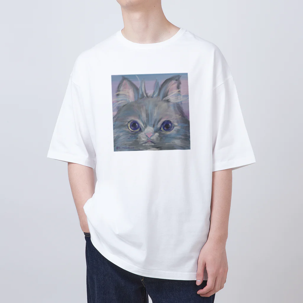 猫のきぬくんのお店のフクロウじゃないもん Oversized T-Shirt