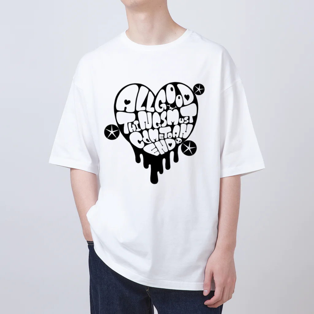 ぱにまる屋のドロドロハート Oversized T-Shirt