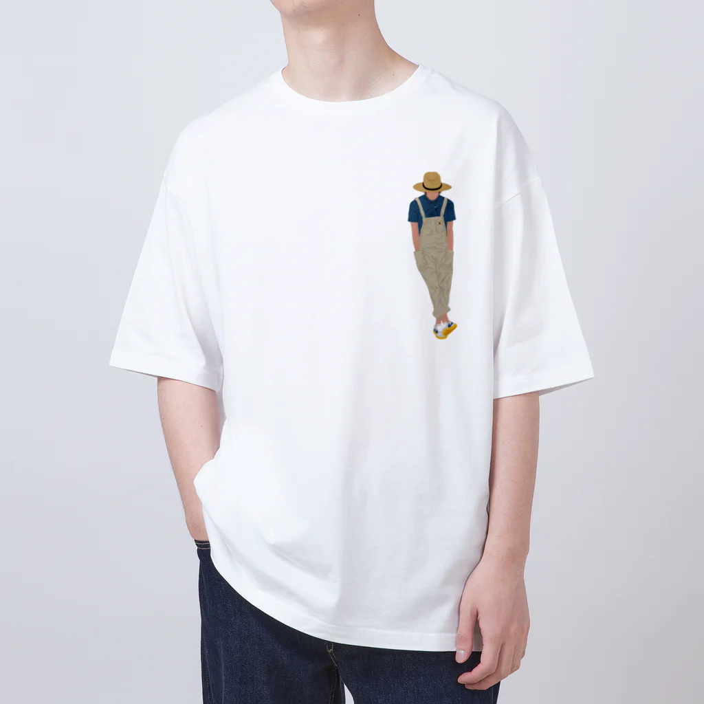 キッズモード某の麦わらの青年 Oversized T-Shirt