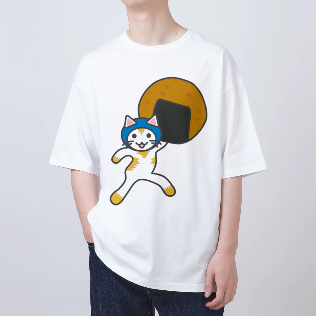 ヨープキャンが気になったのせんべいねこ オーバーサイズTシャツ