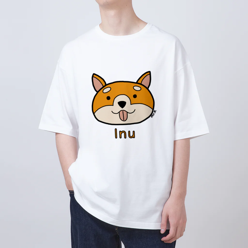 MrKShirtsのInu (犬) 色デザイン オーバーサイズTシャツ