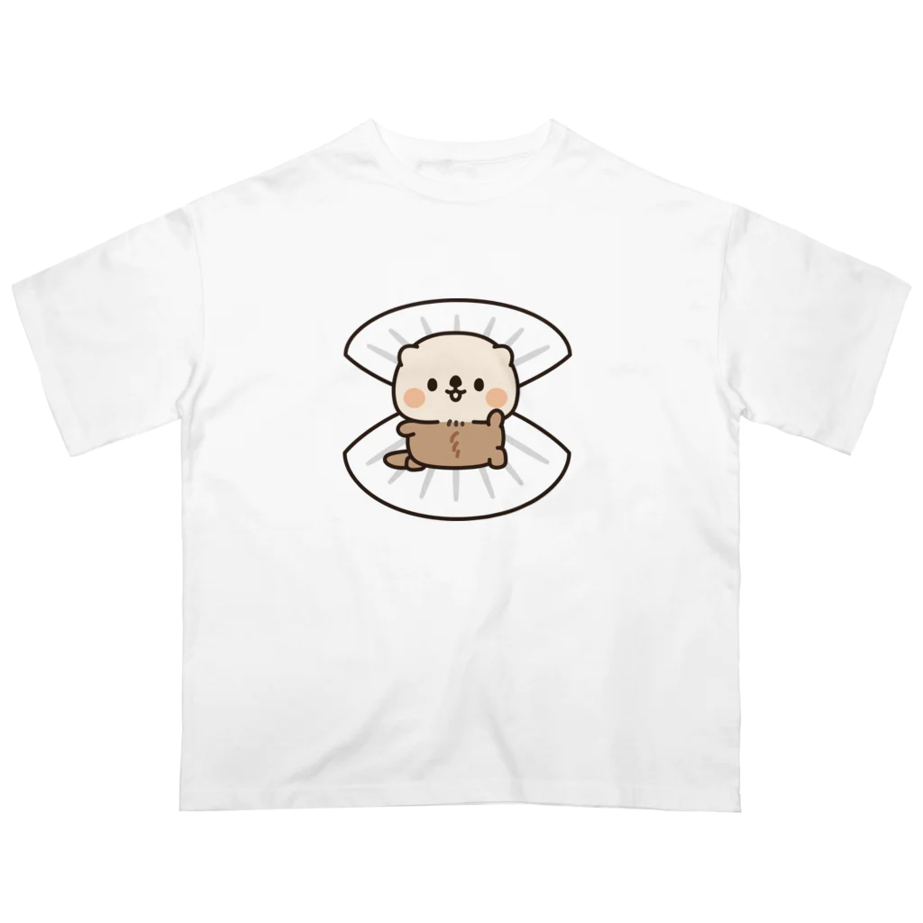 DECORのマイペースなラッコさん　貝から登場ver. オーバーサイズTシャツ