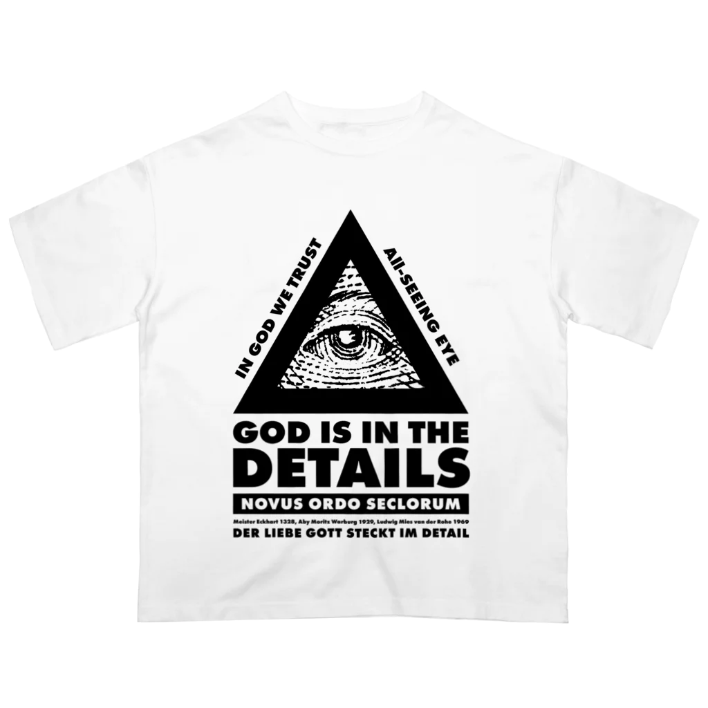 ODD WORKS STOREのGod is in the detail Oversized T-Shirt