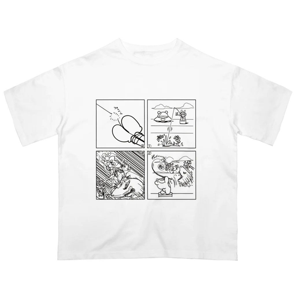 3xz の釣り オーバーサイズTシャツ