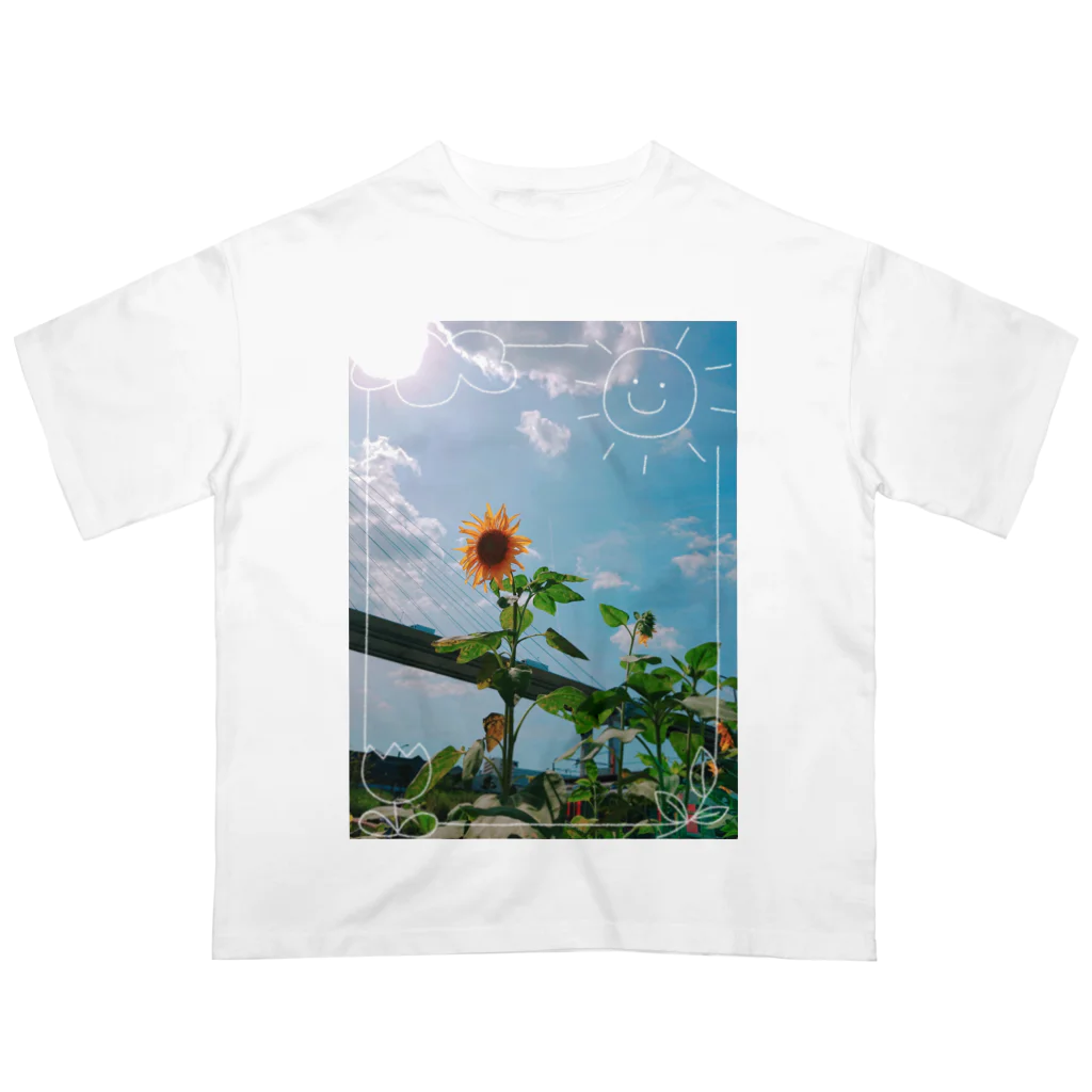 』Always Keep Sunshine in your heart🌻の『太陽🌞と北風』 オーバーサイズTシャツ