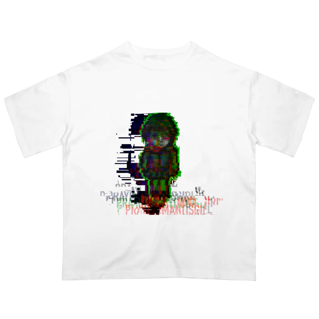 フレ末屋のカマキリ女 ドット絵(バグ) Oversized T-Shirt