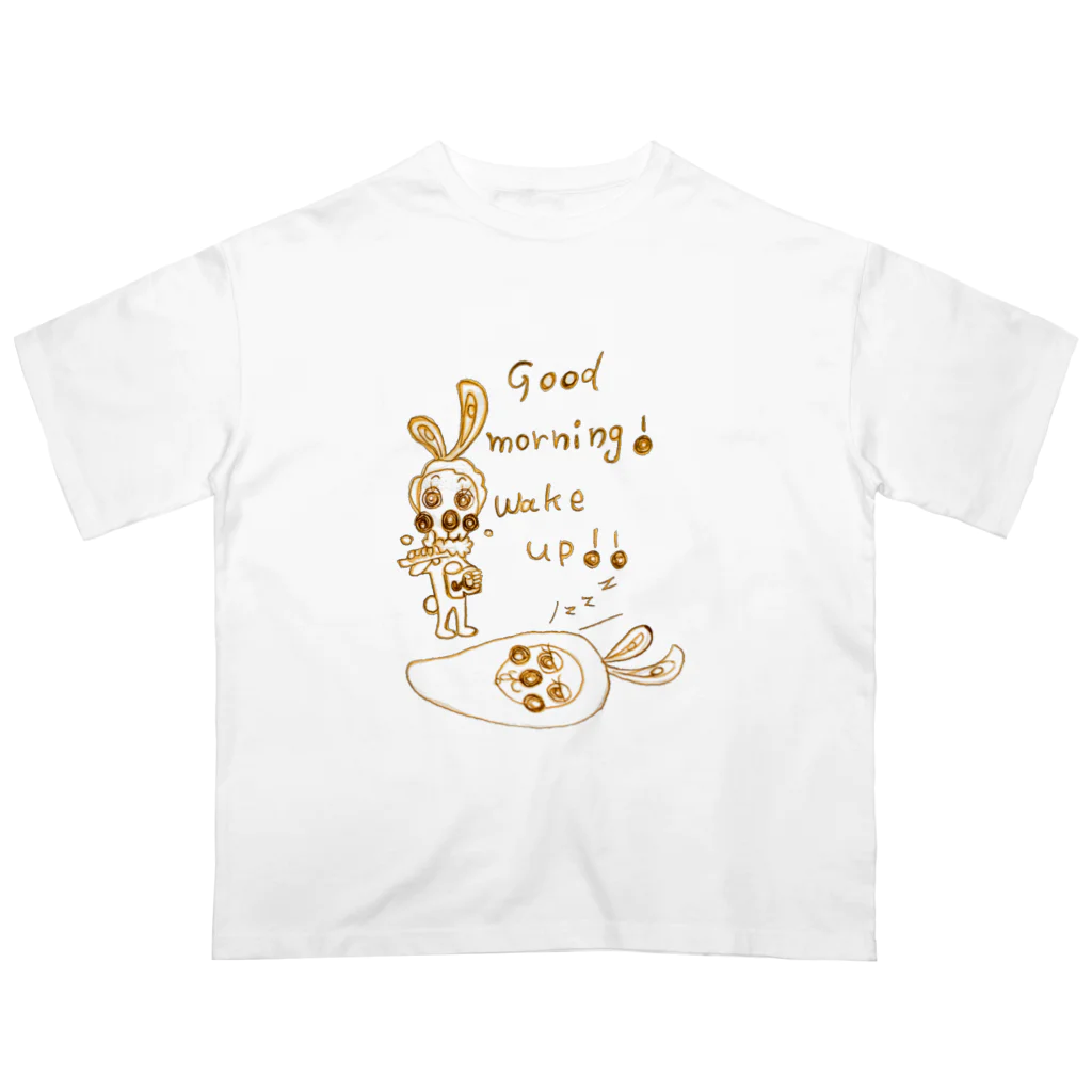 uminoneblueのGood morning! wake up!! Ver.2 Oversized T-Shirt