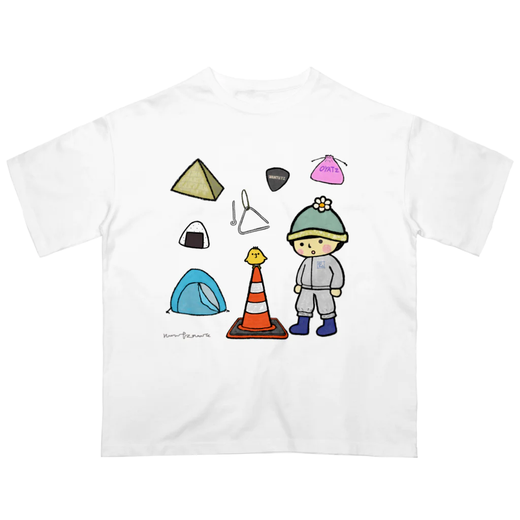 のんつ屋の三角のものを交互に言うゲーム オーバーサイズTシャツ