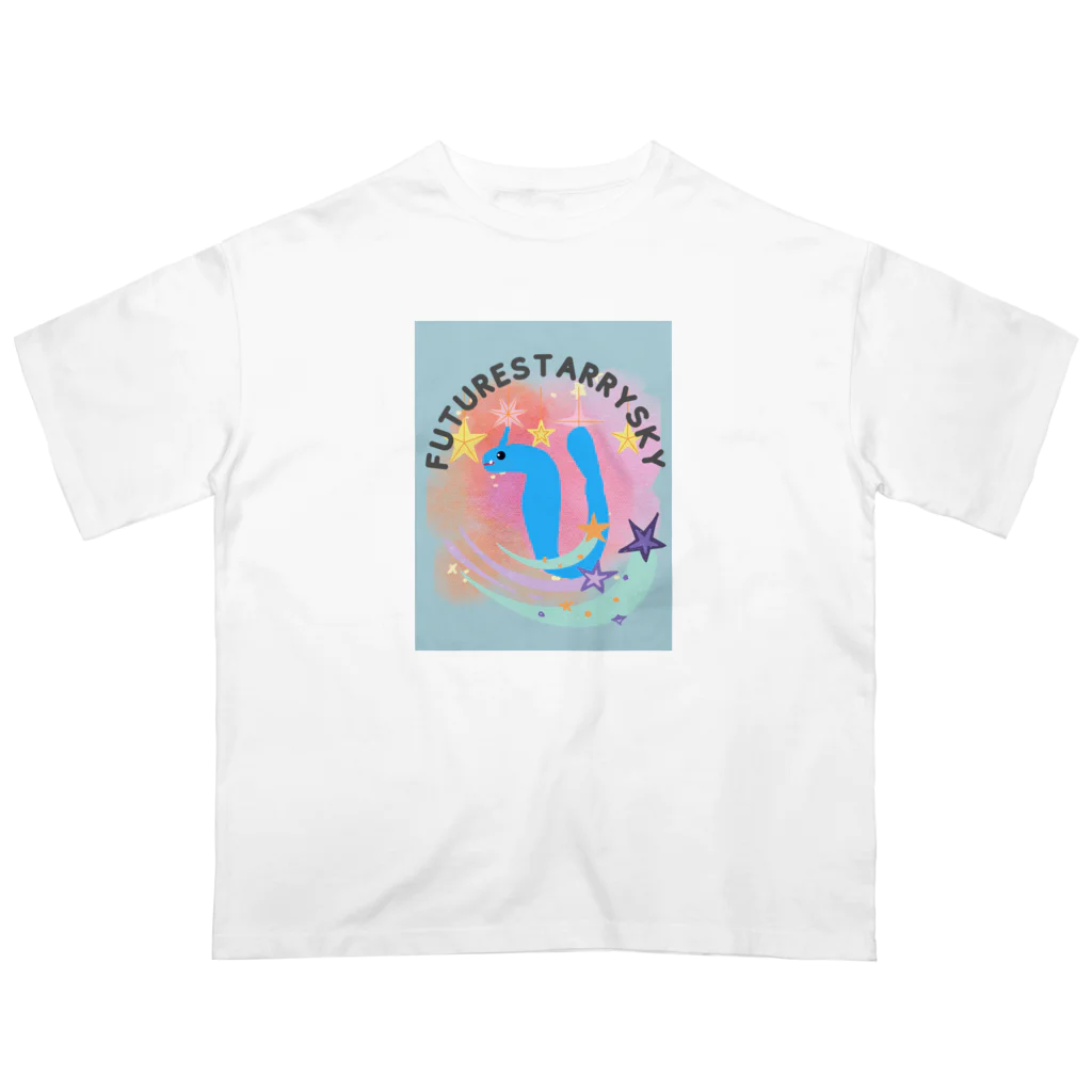 Future Starry Skyの青いドラゴン🐉 Oversized T-Shirt