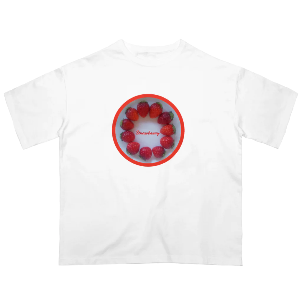 ハルノコのいちごのリース Oversized T-Shirt