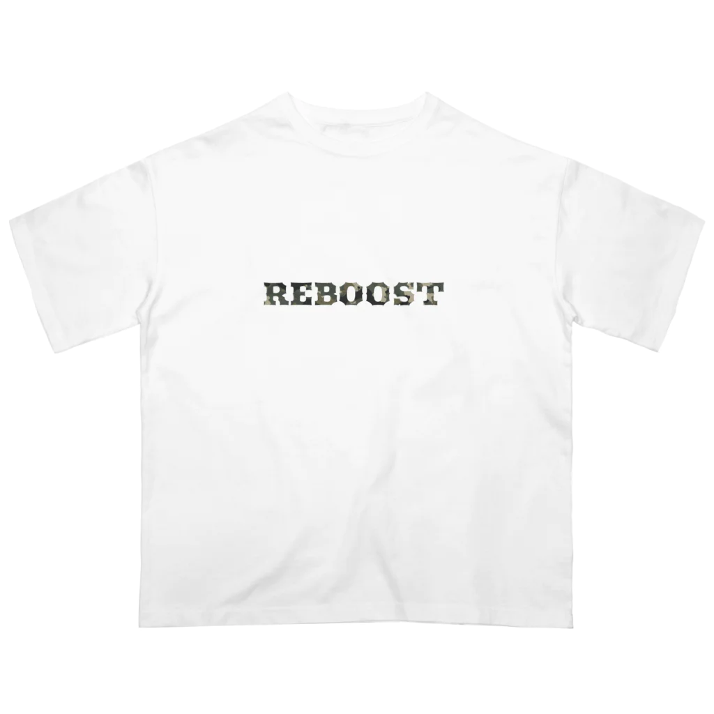 -BRIGHTS-のアウトドアな迷彩ロゴ【 REBOOST 】 Oversized T-Shirt