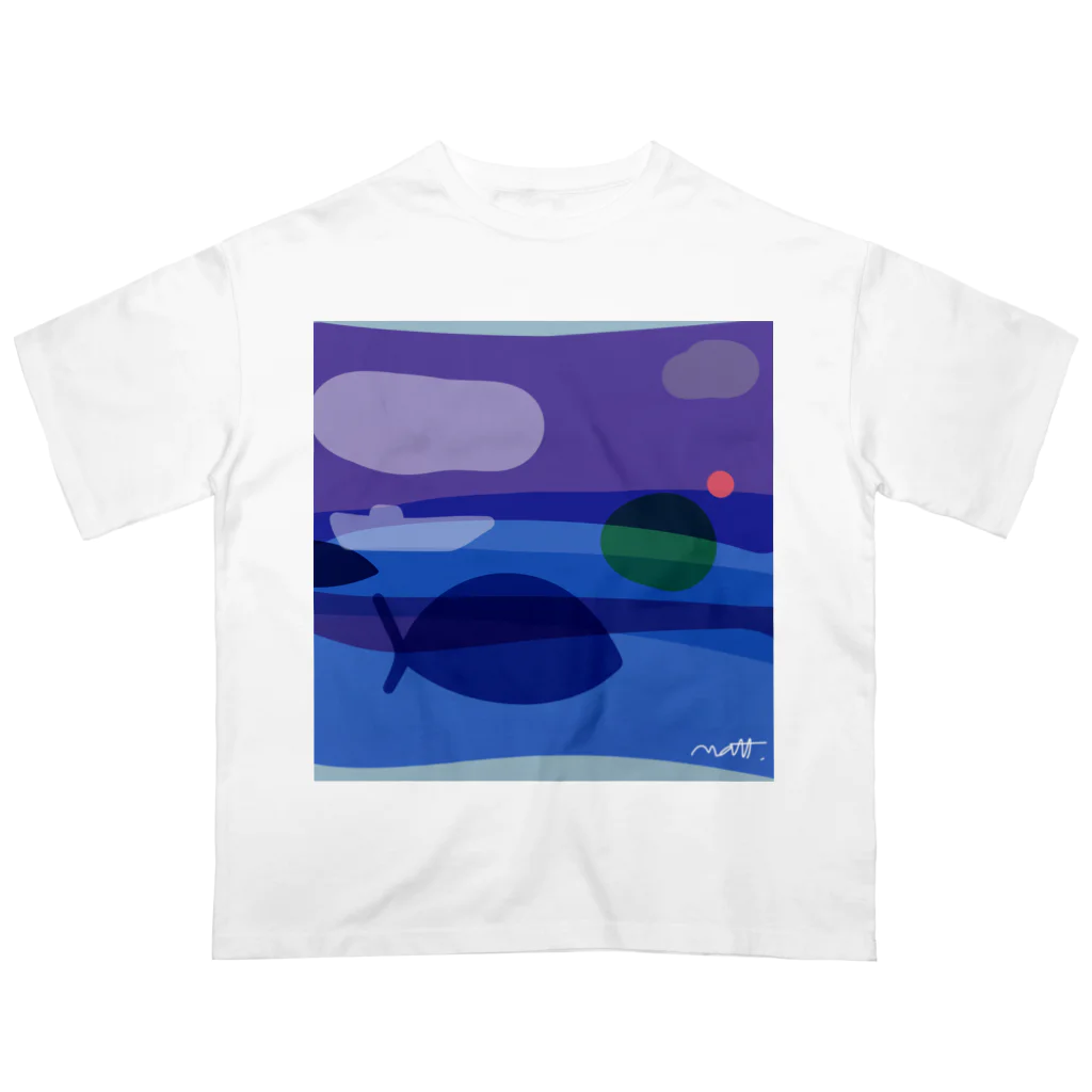 tidepoolのベイトボールとツナdesign Oversized T-Shirt
