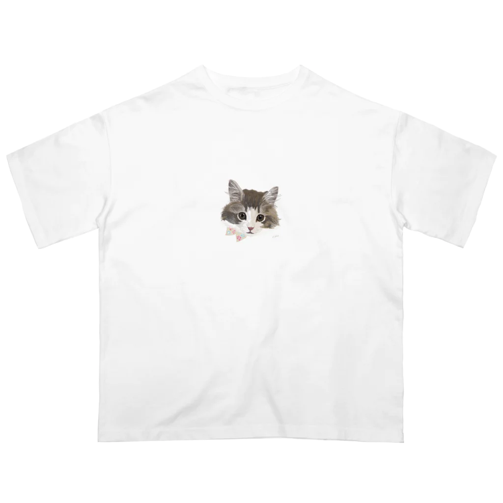 nuuko_artのねこのティナさん オーバーサイズTシャツ