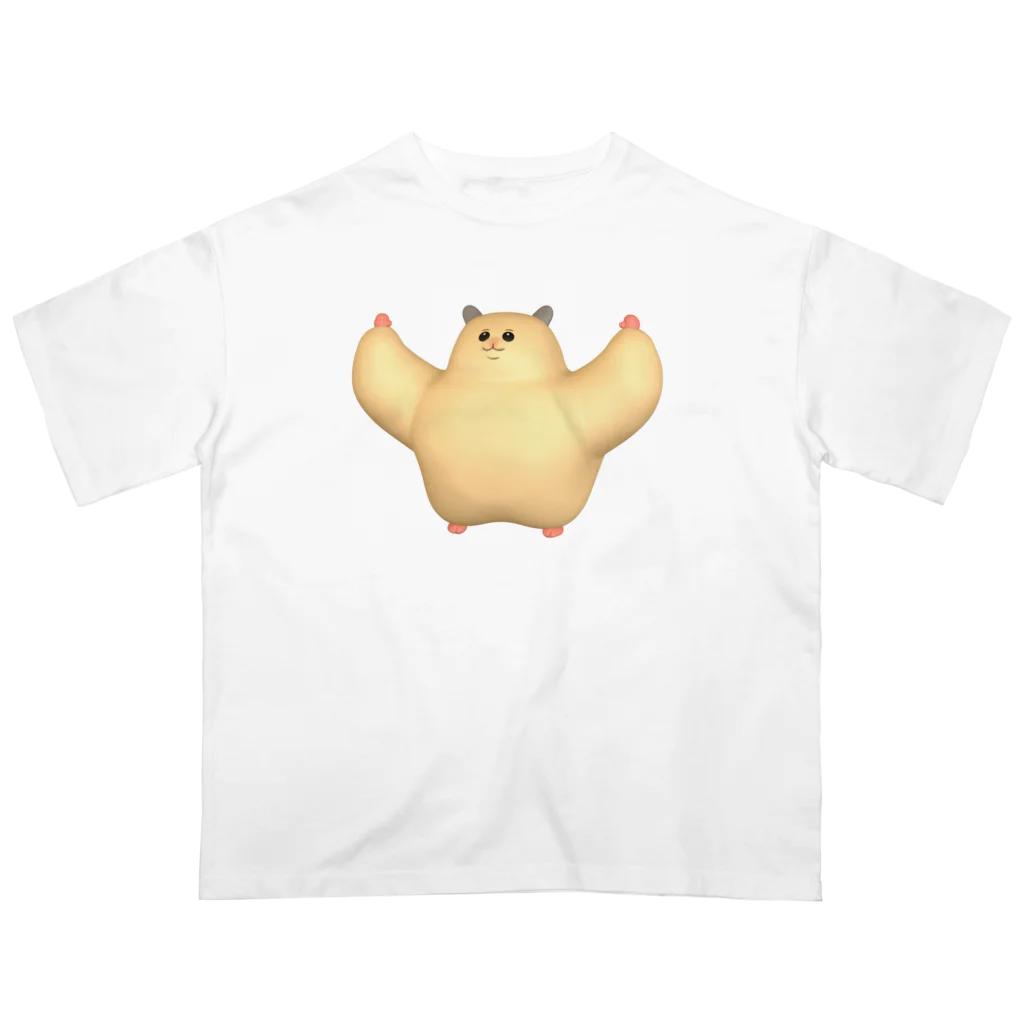 yukkeのムキムキのハムちゃん（3D） Oversized T-Shirt