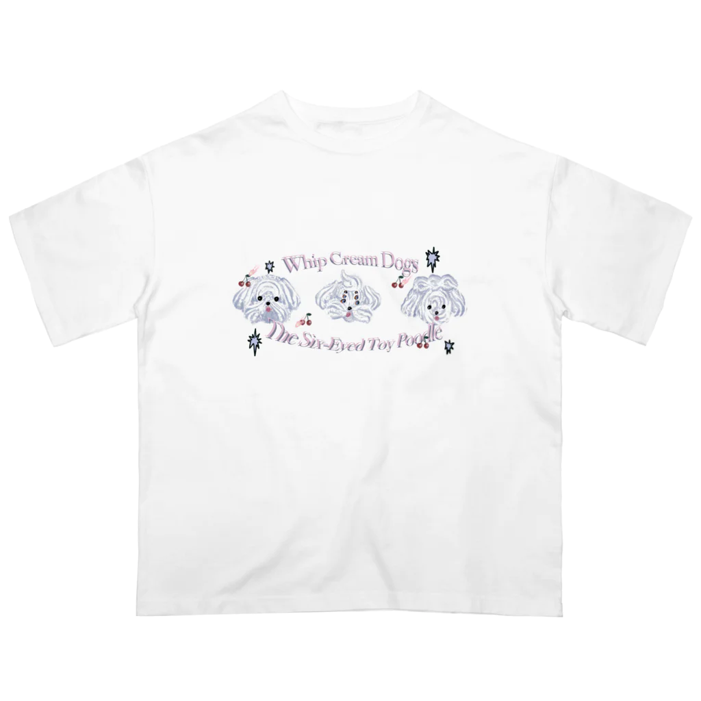 犬と両思いのwhip cream dogs オーバーサイズTシャツ