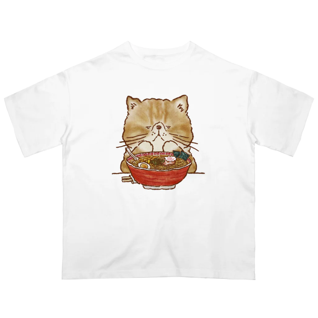 coeur.yu（クードットユー）の猫とラーメン オーバーサイズTシャツ