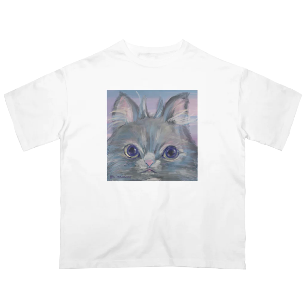 猫のきぬくんのお店のフクロウじゃないもん Oversized T-Shirt