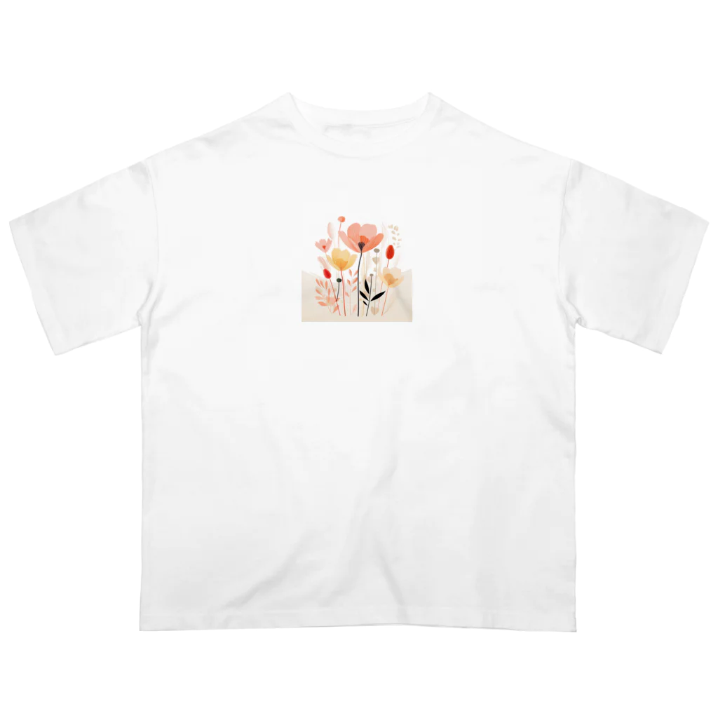 hobby58 SHOPのflower No,3 オーバーサイズTシャツ