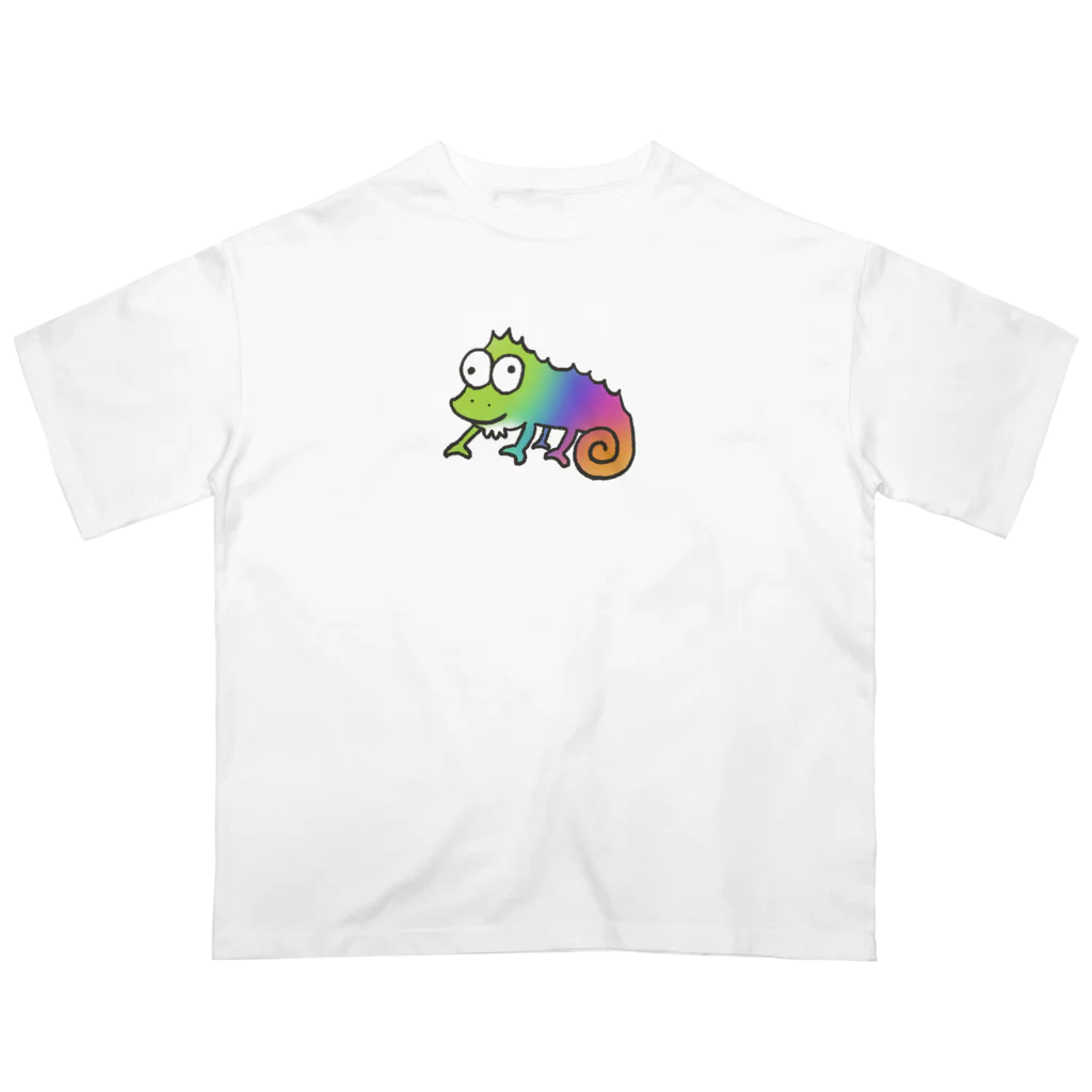 もやもLifeのカメレオンのめろんちゃん Oversized T-Shirt