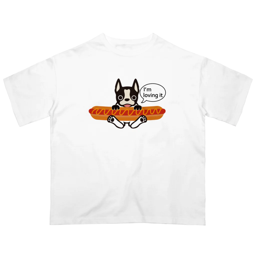 キッズモード某のホットドッグテリア オーバーサイズTシャツ