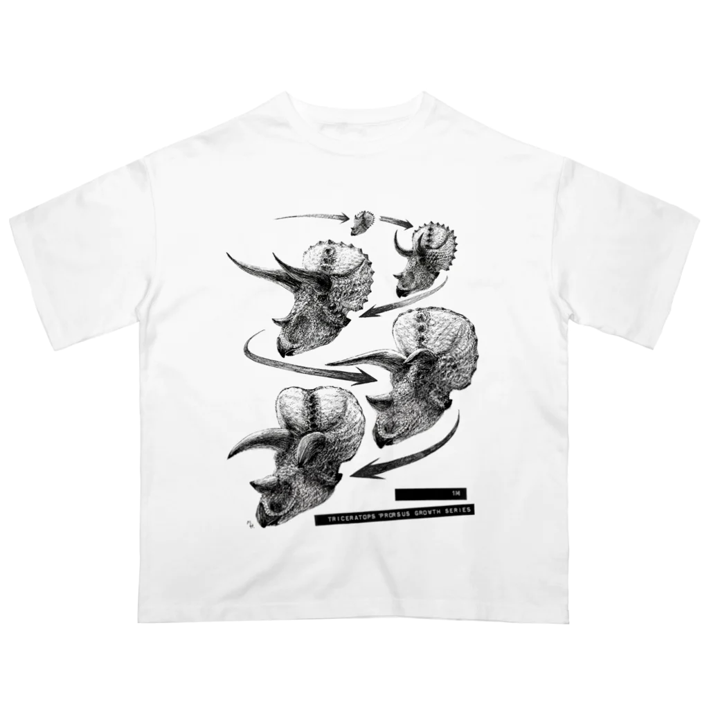 segasworksのTriceratops prorsus growth series オーバーサイズTシャツ