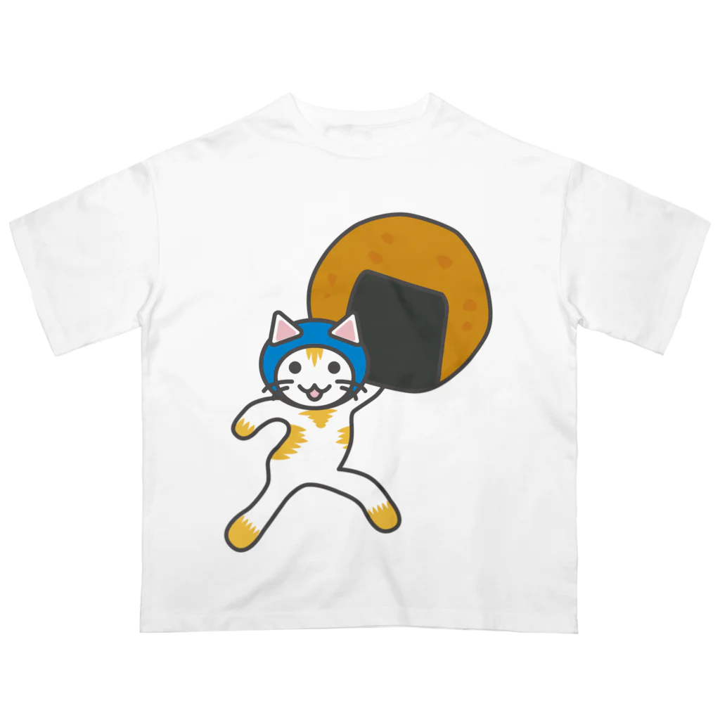 ヨープキャンが気になったのせんべいねこ オーバーサイズTシャツ