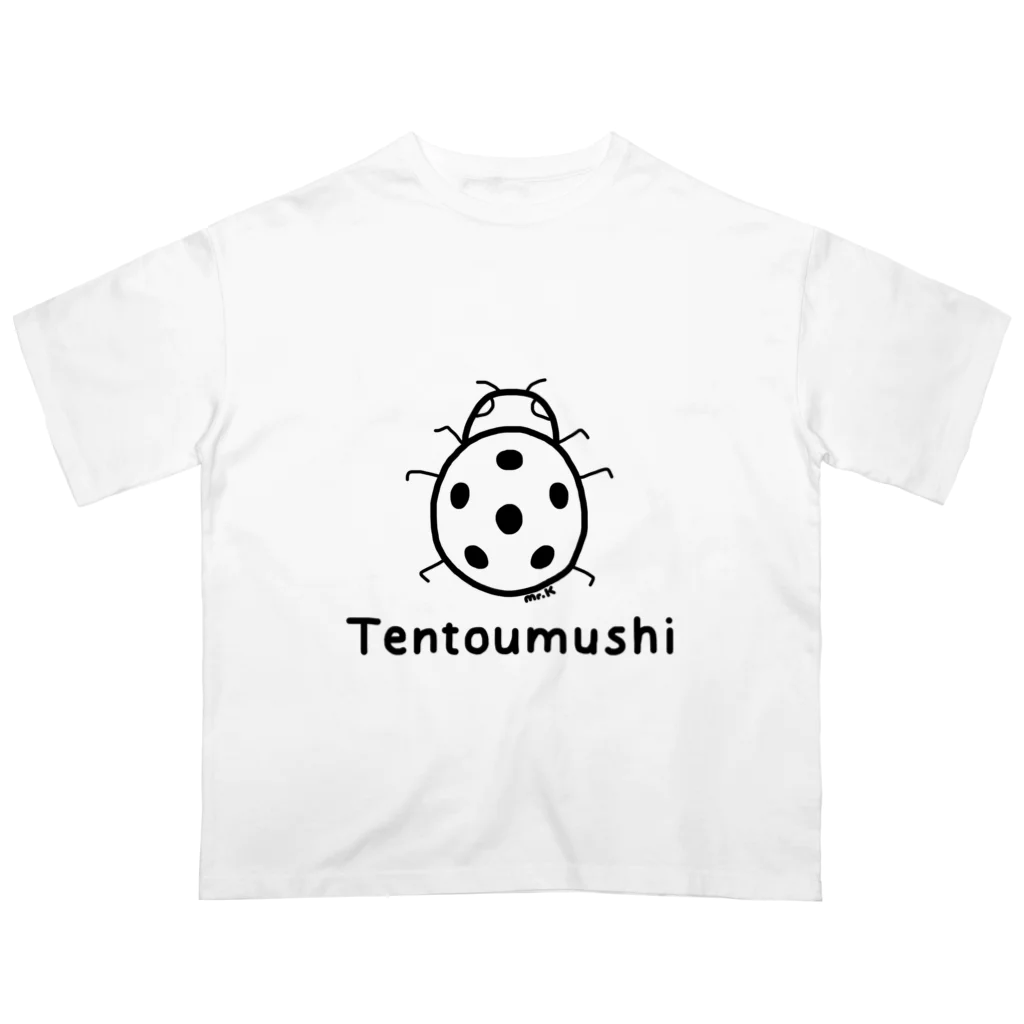 MrKShirtsのTentoumushi (てんとう虫) 黒デザイン Oversized T-Shirt