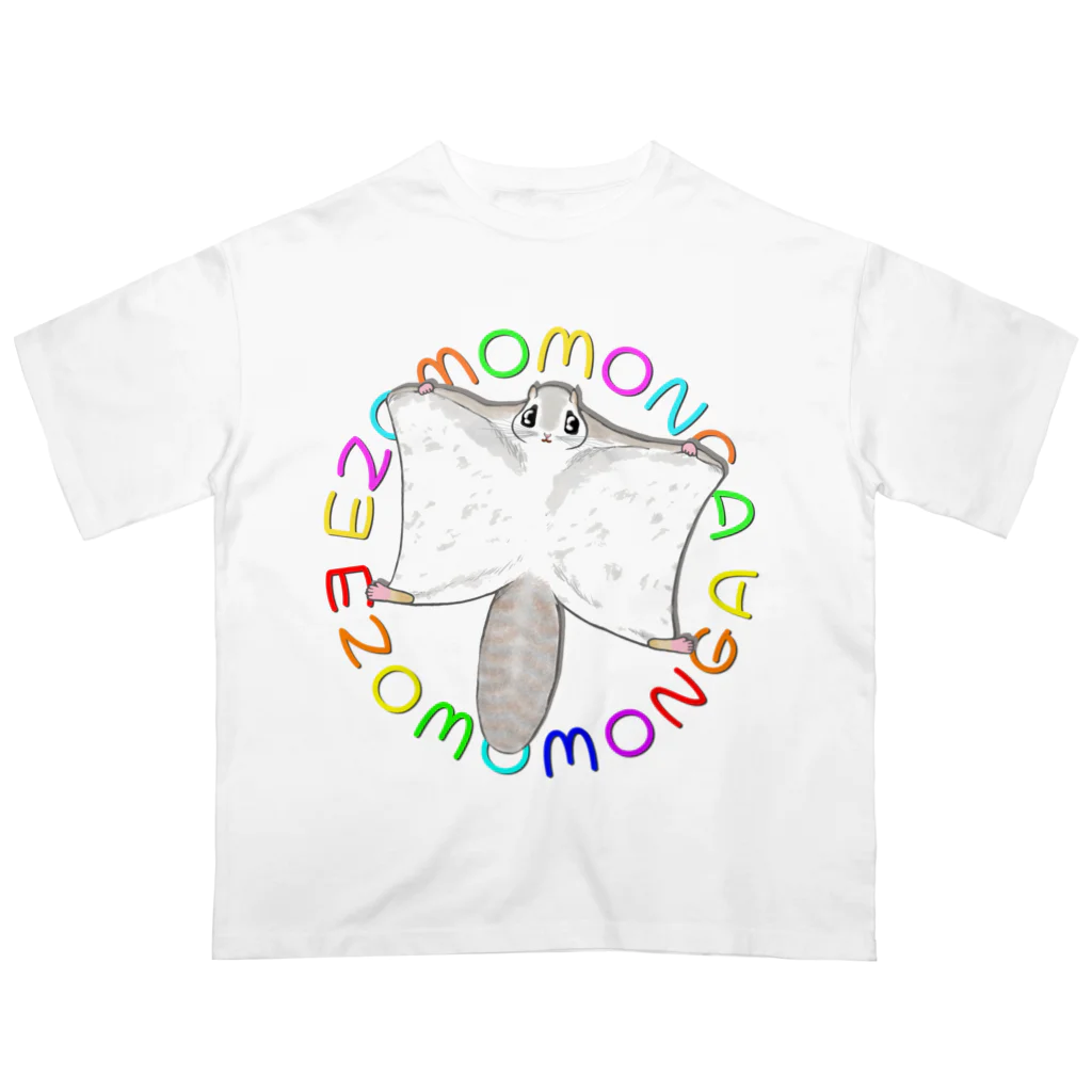 LalaHangeulのEZOMOMONGA(エゾモモンガさん) オーバーサイズTシャツ