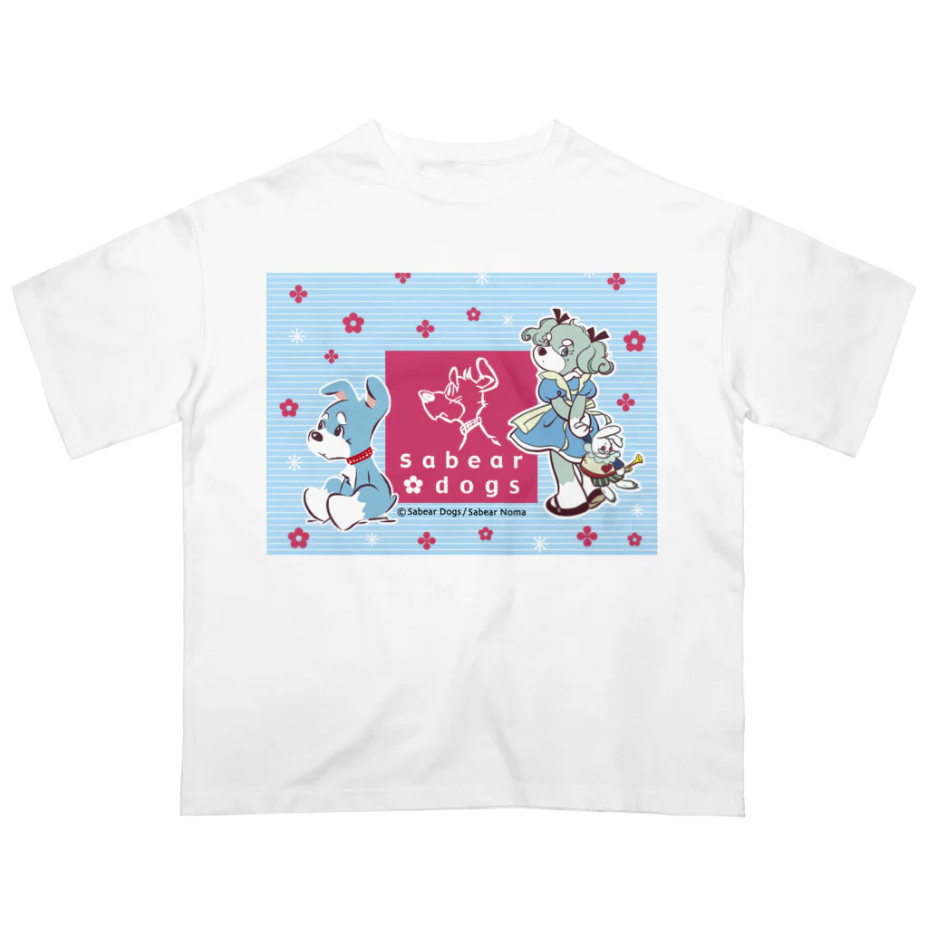 obosa_DENS/SABEAR_shop ＠SUZURIのsabear dogs キービジュアル_ウエア オーバーサイズTシャツ