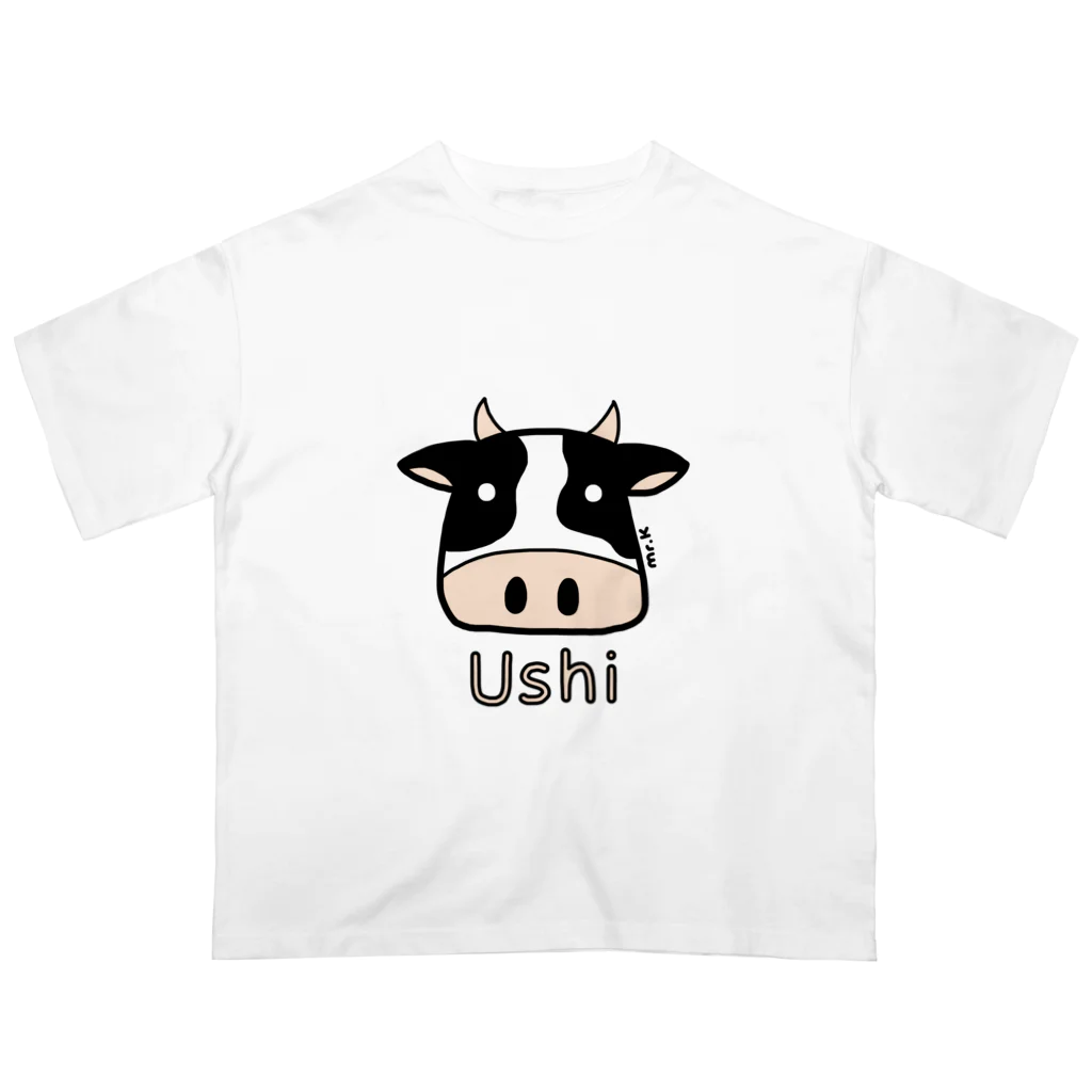 MrKShirtsのUshi (牛) 色デザイン Oversized T-Shirt