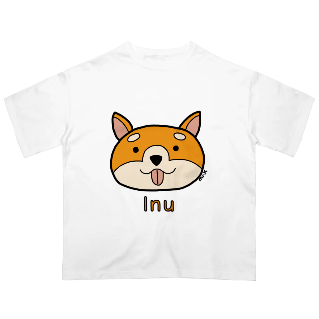 MrKShirtsのInu (犬) 色デザイン Oversized T-Shirt