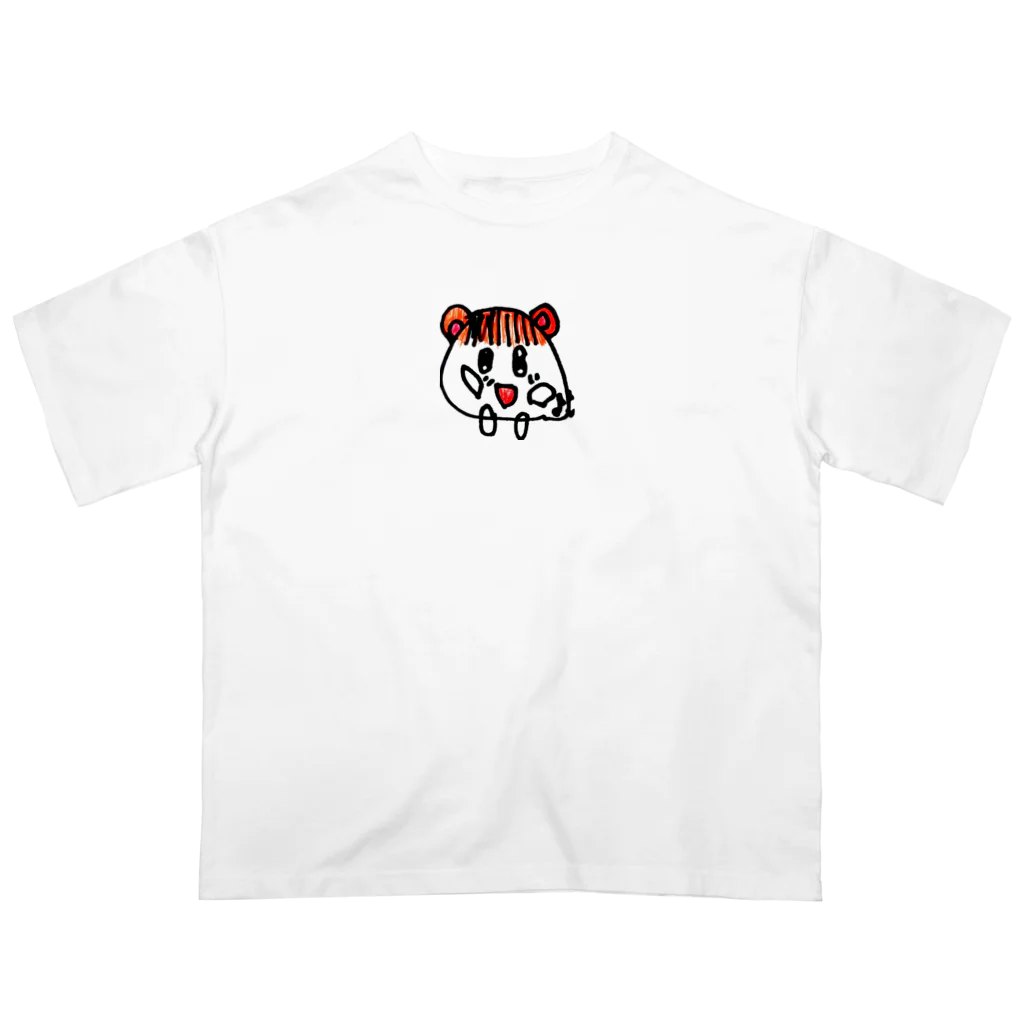 ウタハムちゃんです♪の万歳ウタハムちゃん(Kids/修正版) オーバーサイズTシャツ