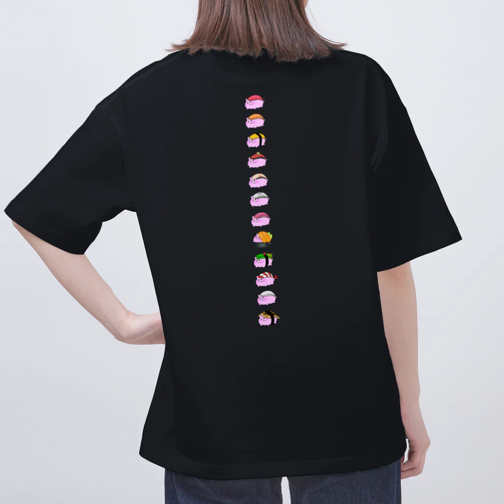 PIKIMONの寿司！【マグロ サーモン はまち】カラー:ポップコーン Oversized T-Shirt