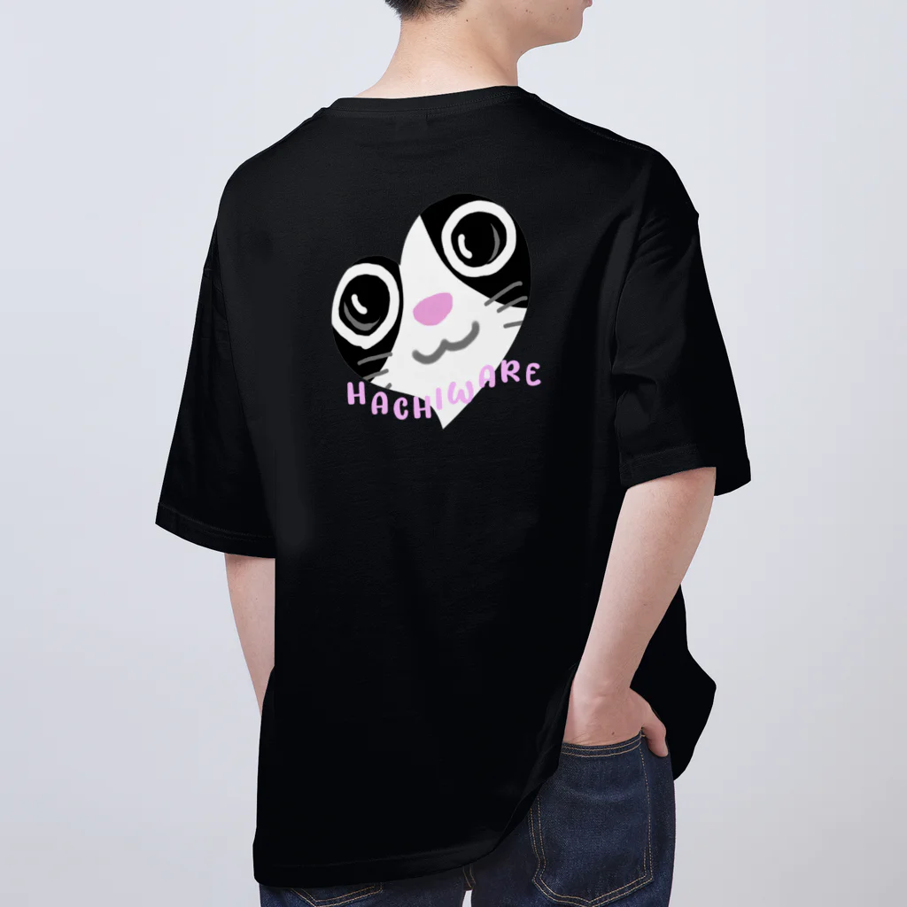 黒猫たんとちゃんのハチワレ Oversized T-Shirt