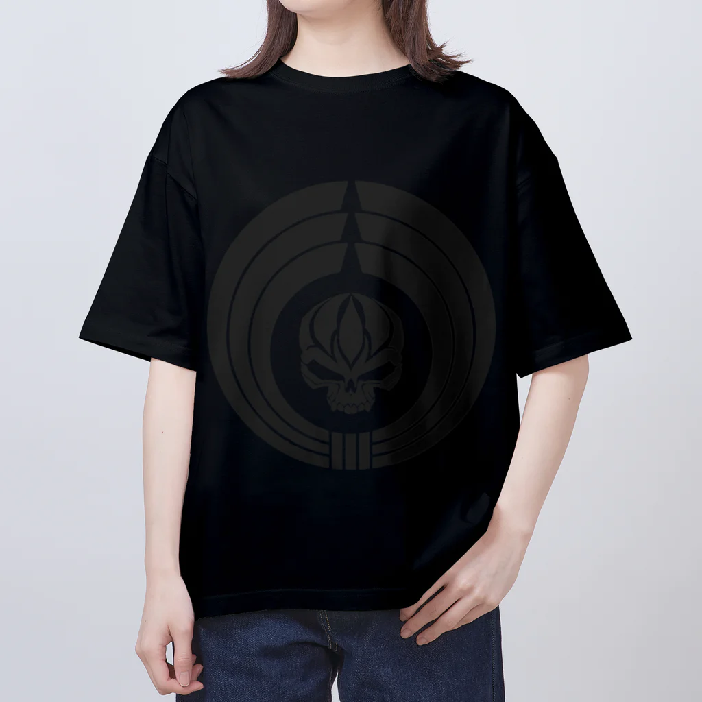 Ａ’ｚｗｏｒｋＳの熨斗輪に髑髏 薄墨（オリジナル家紋シリーズ） Oversized T-Shirt