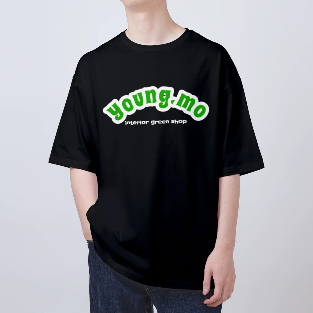 young.moのCOLLEGE LOGO BLACK Oversized T-Shirt