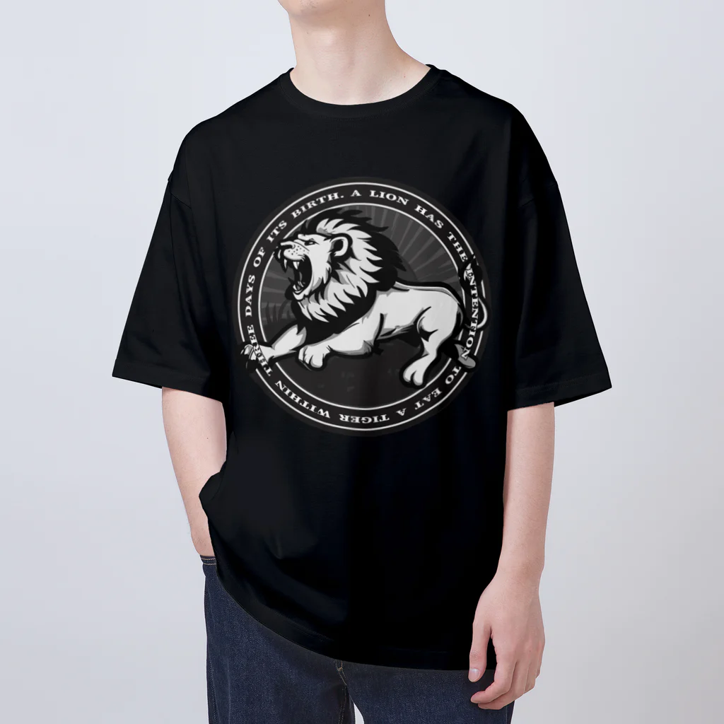 Ａ’ｚｗｏｒｋＳのLION IN A CIRCLE オーバーサイズTシャツ