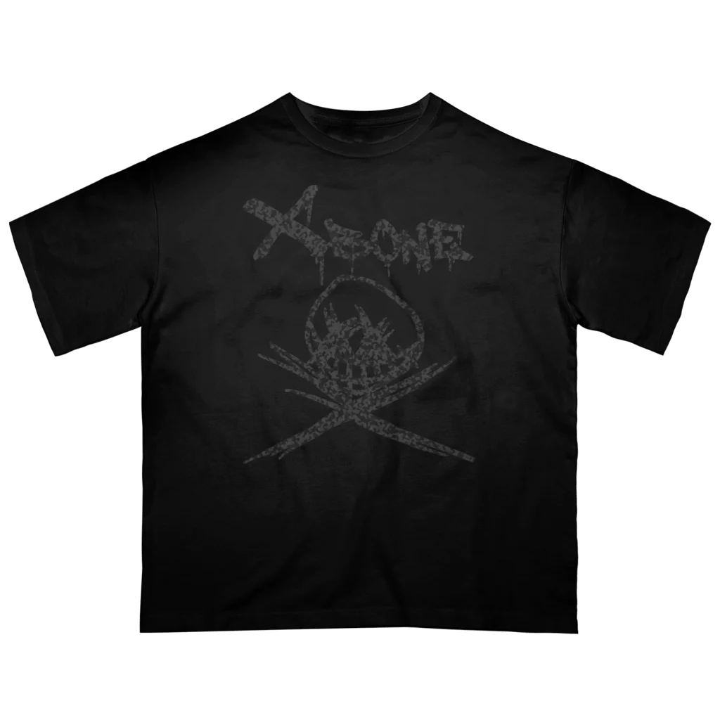 Ａ’ｚｗｏｒｋＳのRAKUGAKIXBONE BLKCAM オーバーサイズTシャツ