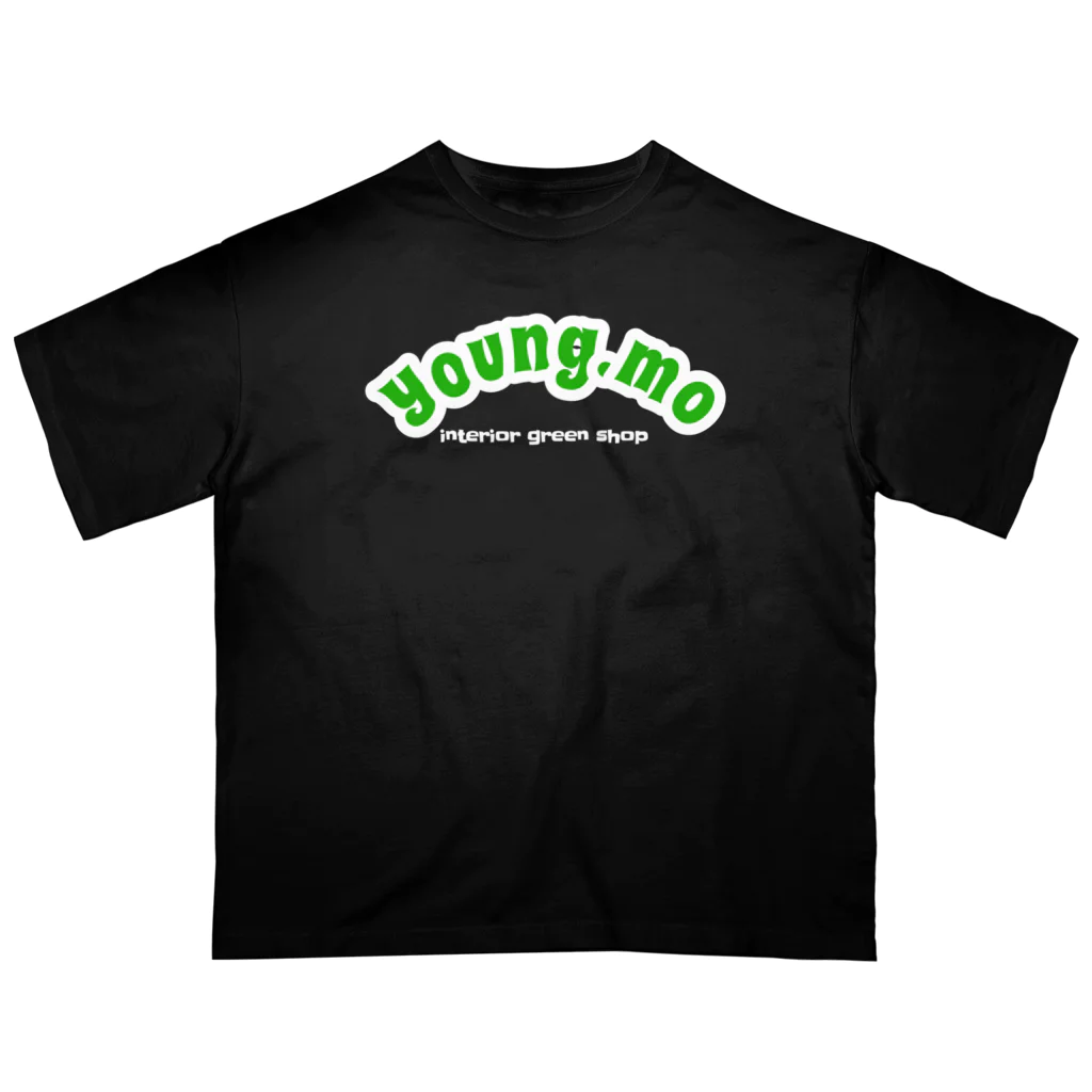 young.moのCOLLEGE LOGO BLACK Oversized T-Shirt