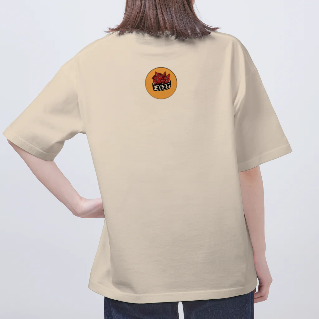 屋敷猫 SHOPのコレステロール高いから気をつけてね Oversized T-Shirt