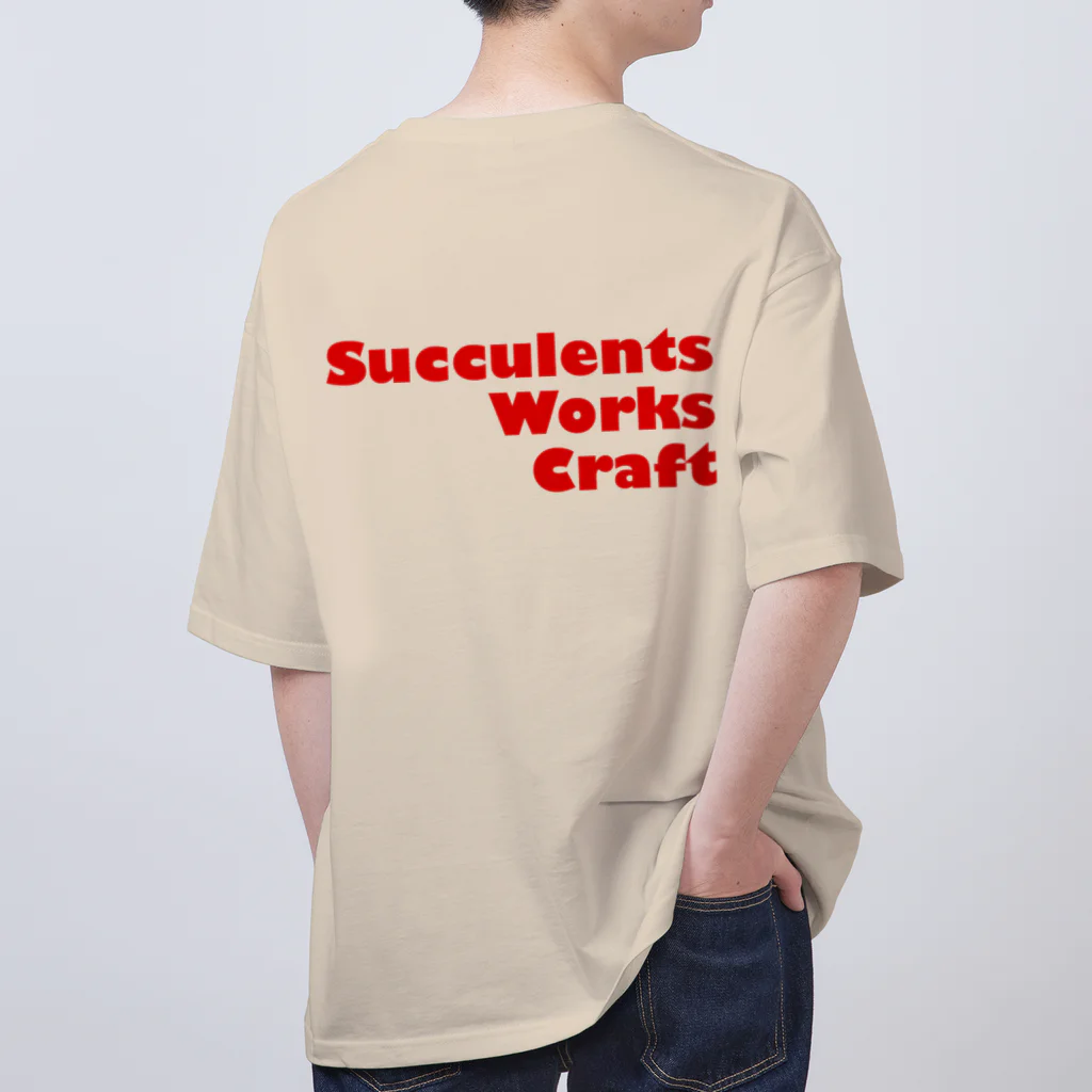 Brrravooo! SucculentsWorksCraftのSWCロゴオーバーサイズT W＆B Oversized T-Shirt