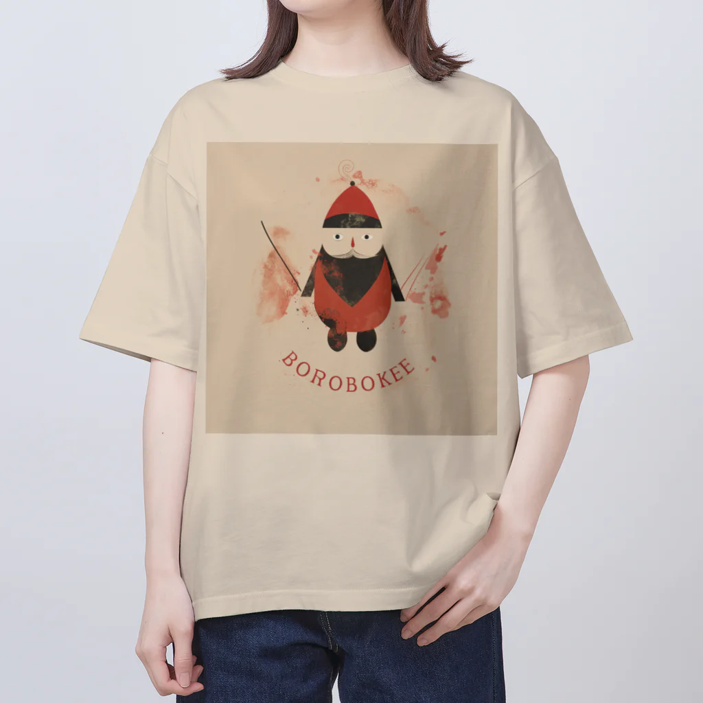 モヒカン鱈のレッドボロボッケちゃん Oversized T-Shirt