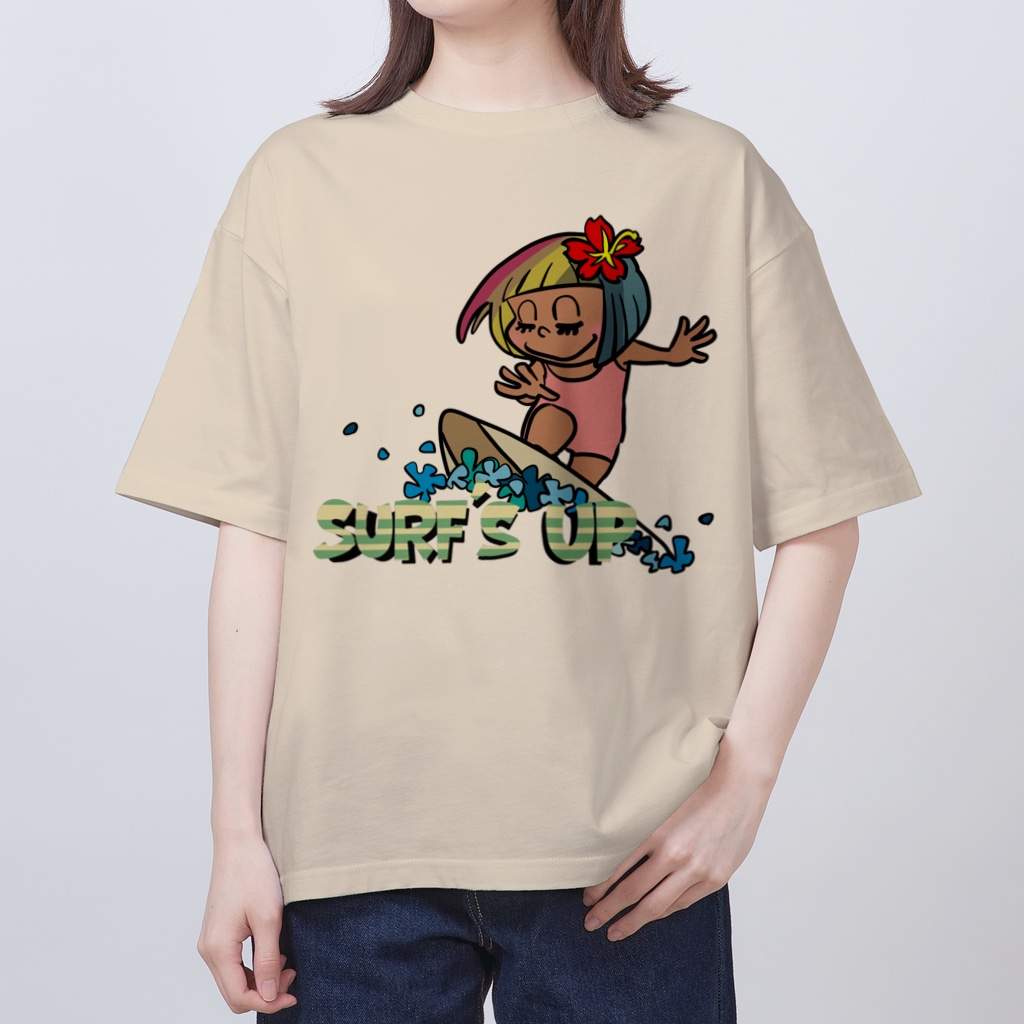 Hhm Surfrider ハワイが大好きな女の子 Henoheno Mappy Henohenomappy のオーバーサイズtシャツ通販 Suzuri スズリ